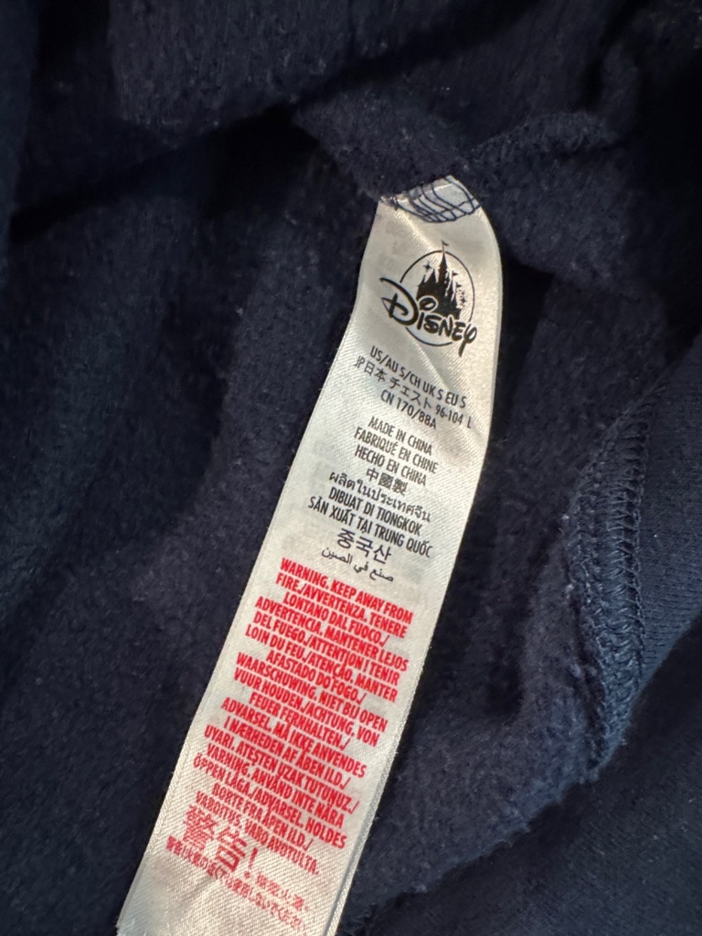 Disney Navy Mickey 2025 Pullover Hoodie - Picture 4 of 6